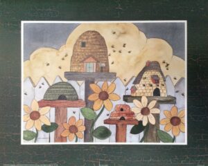Lámina de Arte - Bee Hive Village (50x40 cm)