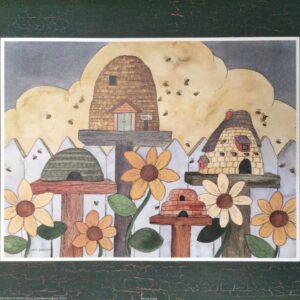 Lámina de Arte - Bee Hive Village (50x40 cm)