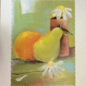 Lámina de Arte N. Evans - Fruits & Daisies (40x50 cm)