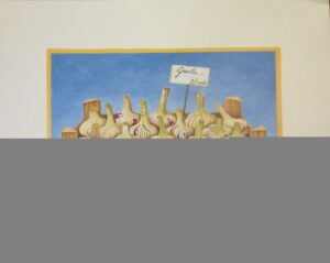 Lámina de Arte Frutas - Organic Garlic (50x40)