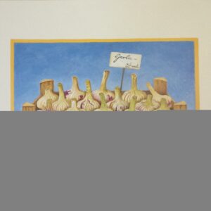 Lámina de Arte Frutas - Organic Garlic (50x40)