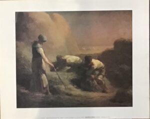 Les Batteleurs De Fin - Jf Millet (30x24 cm)