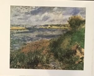 Pintura Abstracta Azul y Oro - Arte Contemporáneo (70x50 cm)