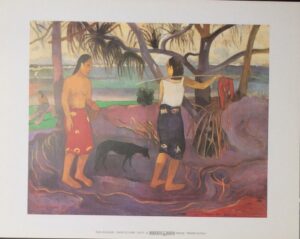 Lámina de Arte Clásica - I Raro Te Oviri (30x24 cm)