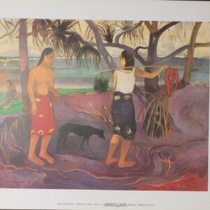 Lámina de Arte Clásica - I Raro Te Oviri (30x24 cm)