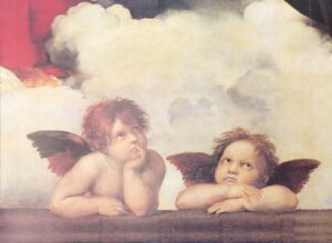Lámina Clásica - Cherubini de Raffaello (40x30 cm)