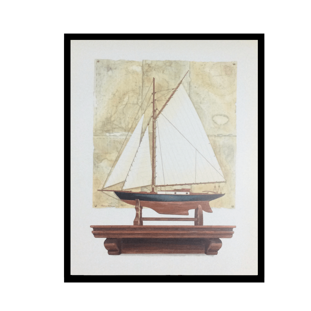 Yacht & Antique Map II - Imagen 3