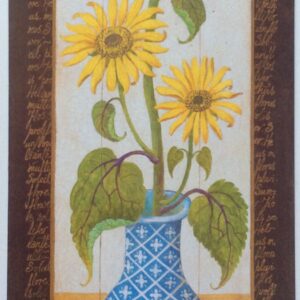 Lámina de Arte - Sun Flower in Blue I (10x25 cm)