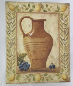 Lámina de Arte Pinot Noir in Terracota - 20x25 cm