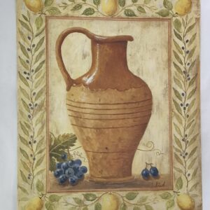 Lámina de Arte Pinot Noir in Terracota - 20x25 cm