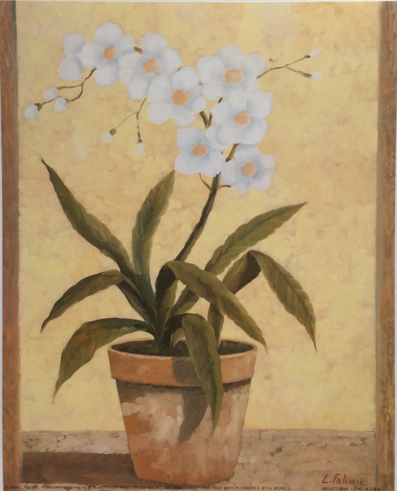 Lámina de Arte - The Vase with Flowers II (20x25 cm)