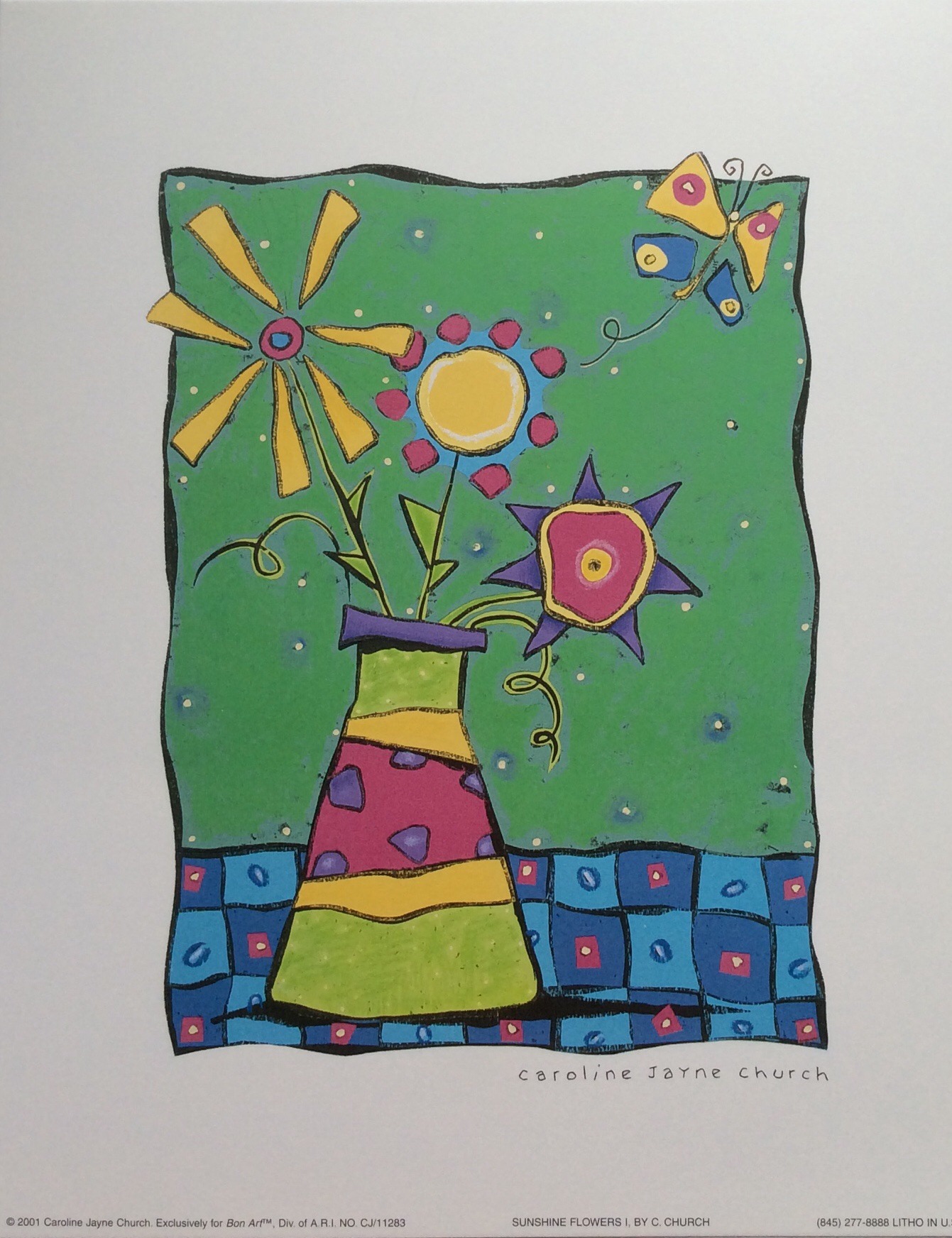 Sunshine Flower I - Caroline Church (20x25 cm)