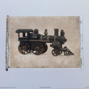 Lámina Infantil Vintage Steam Engine (25x20 cm)