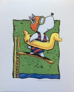 Lámina Infantil - High Divin Doggie (20x25 cm)