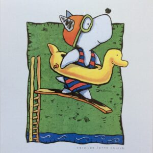 Lámina Infantil - High Divin Doggie (20x25 cm)