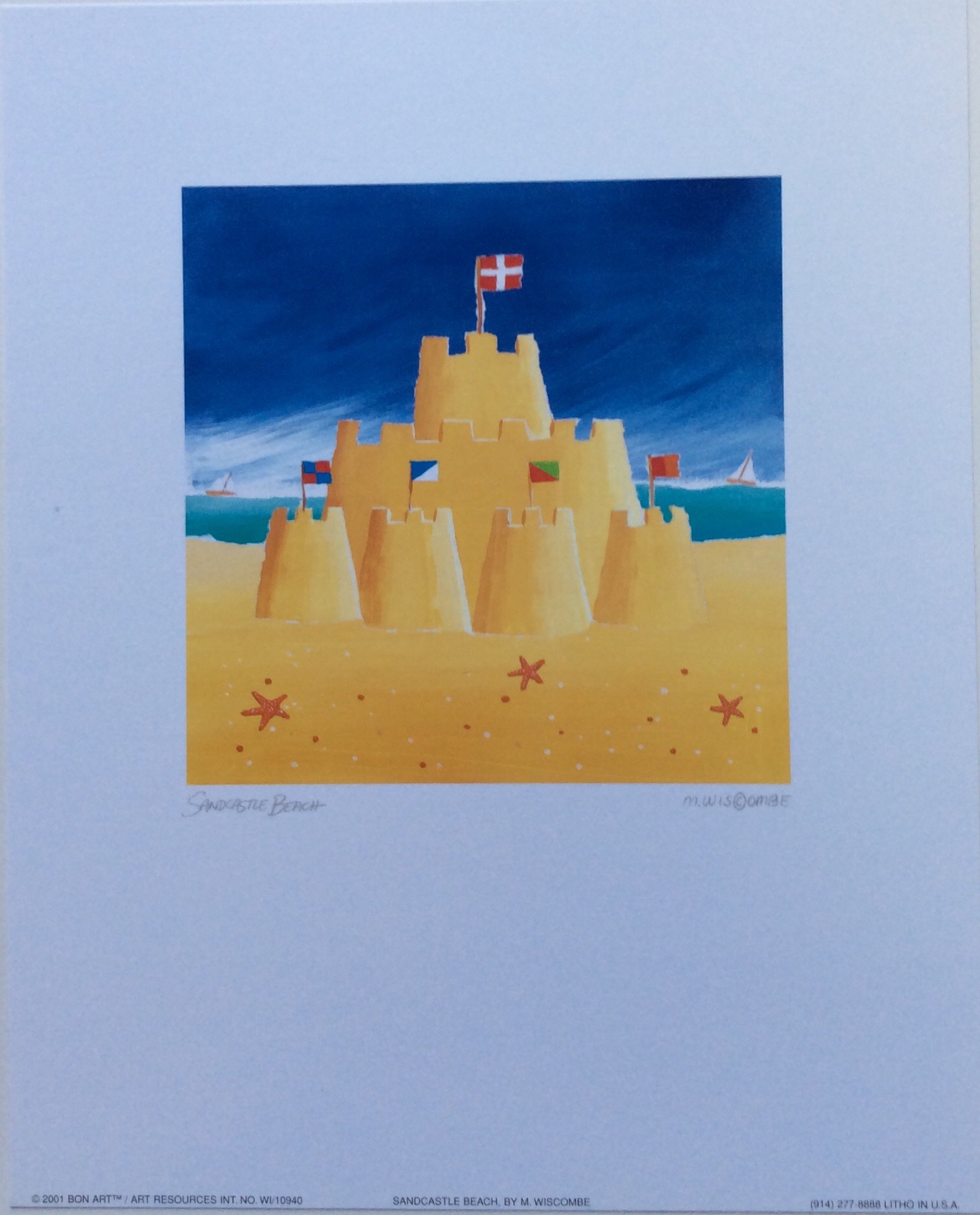 Lámina de Arte - Sandcastle Beach (20x25 cm)