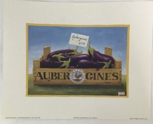 Lámina de Arte - Organic Aubergines by M. Gordon (25x20 cm)