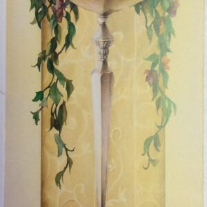 Lámina de Arte - FRUIT PEDESTAL de C. SACKS (10x25 cm)