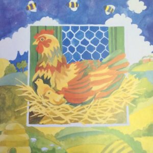 Farmyard Hem - Lamina de Arte Animales (20x20 cm)