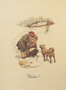 Lámina de Arte Clásica - WINTER (25x35 cm)