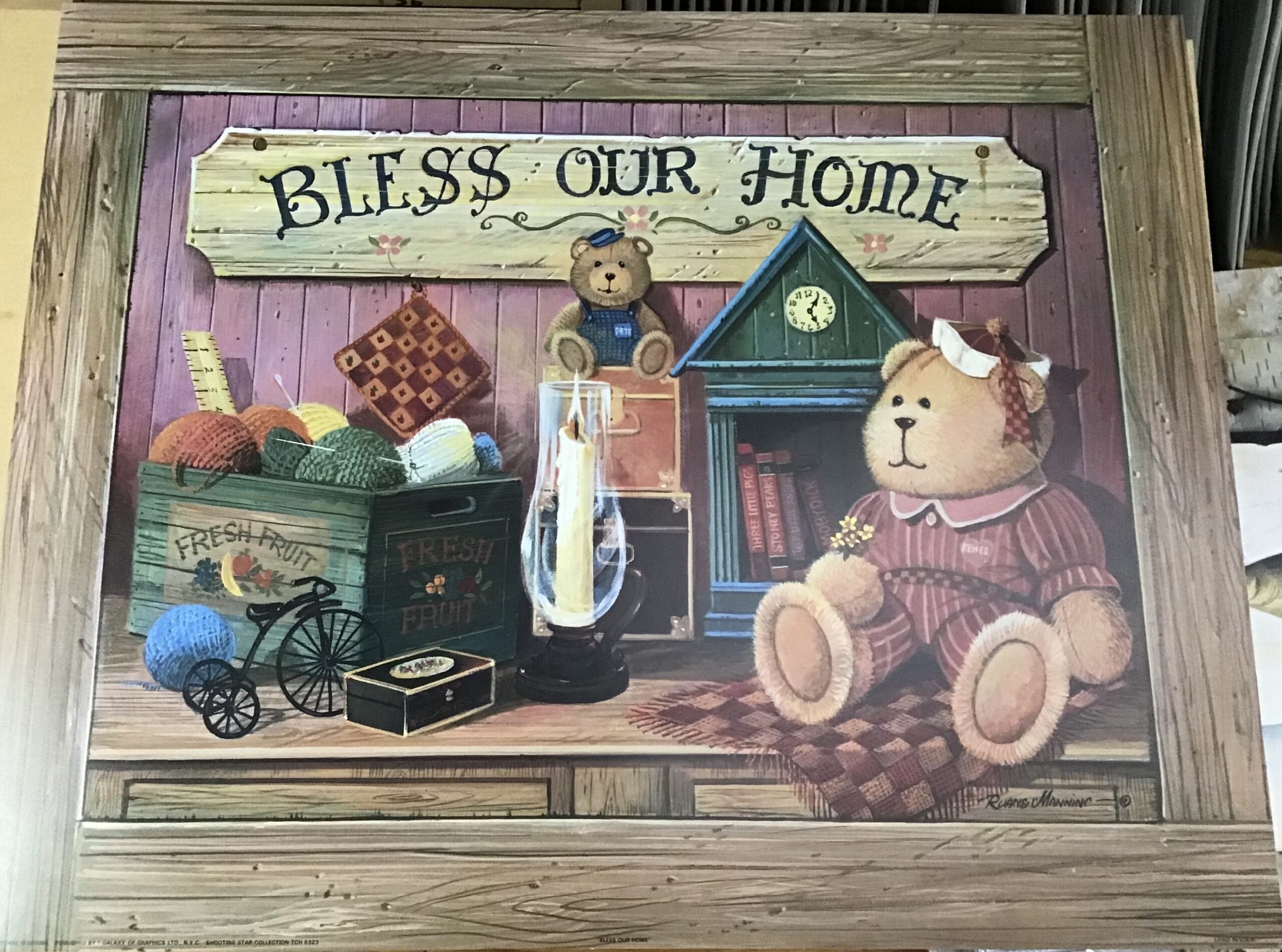 Lamina de Arte Infantil - Bless Our Home (50x40 cm)