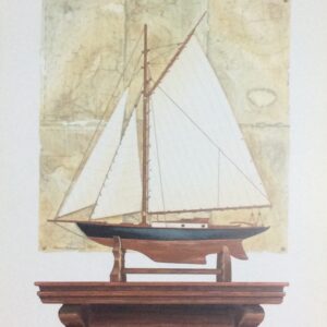 Ricard Henson - Yacht & Antique Map II (50x40 cm)