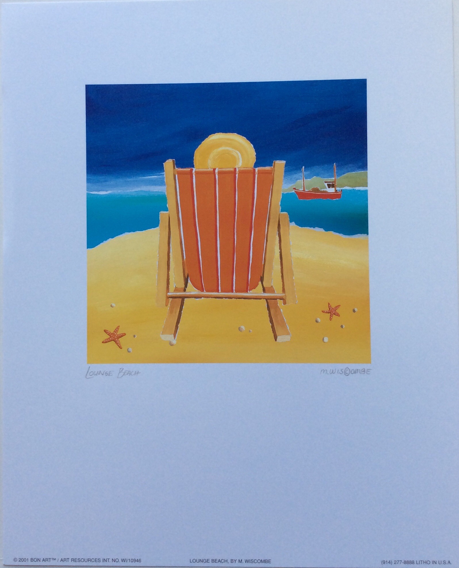 Lámina de Arte Lounge Beach - M. Wiscombe (40x50)