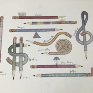 Career Pencils - Lamina Infantil de Bárbara Norris (50x40 cm)