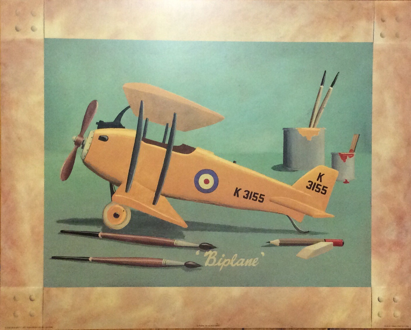 Lámina Infantil - BI PLANE de M. Wiscombe (50x40 cm)