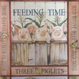 Lámina de Arte - THEE PIGLETS (40x50 cm)