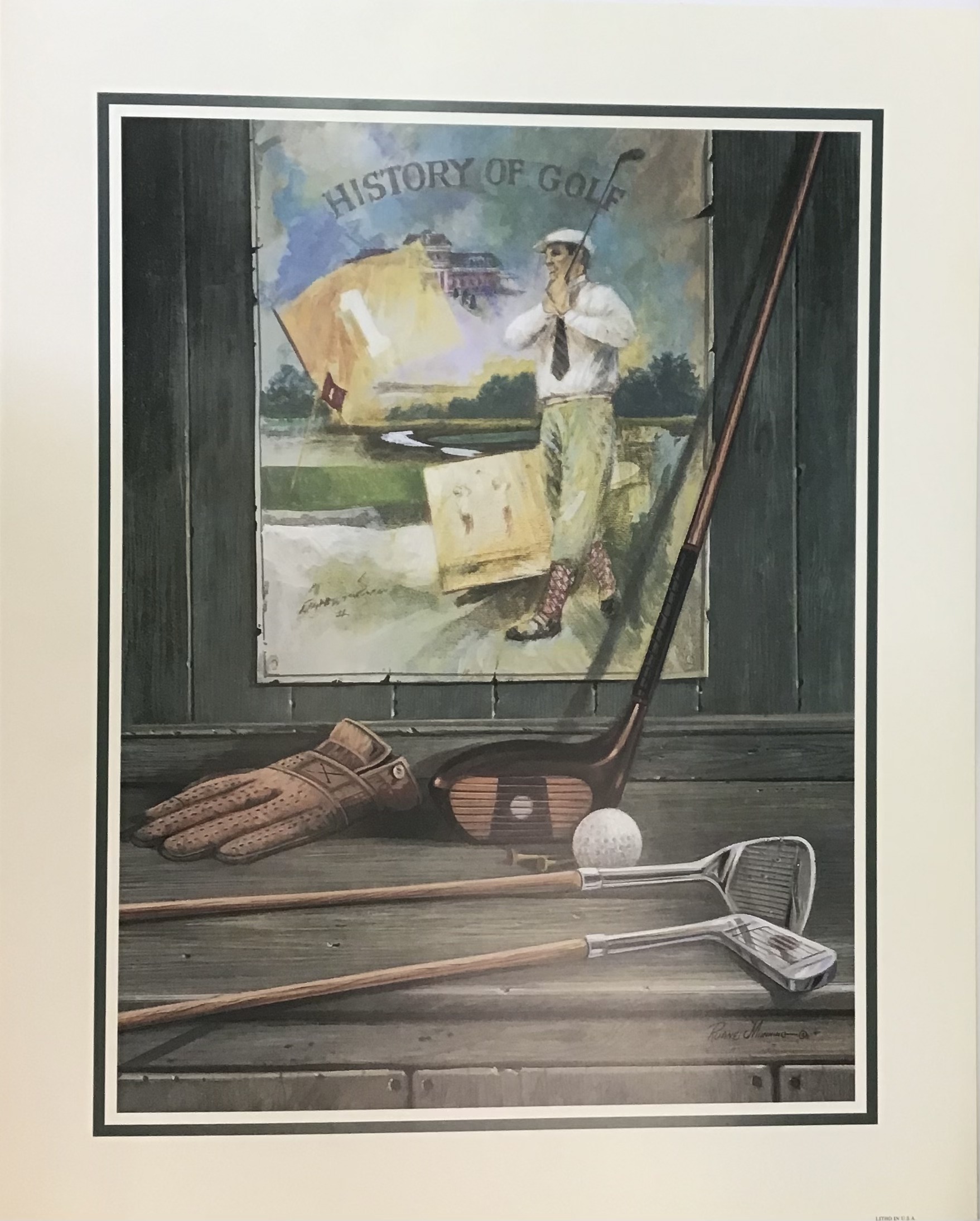 Lamina Arte History of Golf - Ruane Manning (40x50 cm)