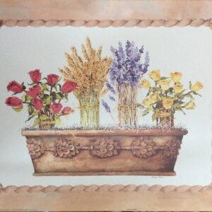 Topiary Garden I - Lámpara de Arte Floral (50x40 cm)