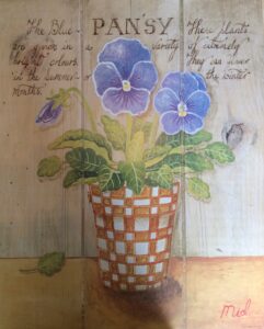 Lámina de Arte - THE BLUE PANSY (40x50 cm)