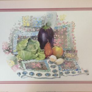 Lámina de Arte - Eggplant with Fruit and Vegetables (50x40 cm)