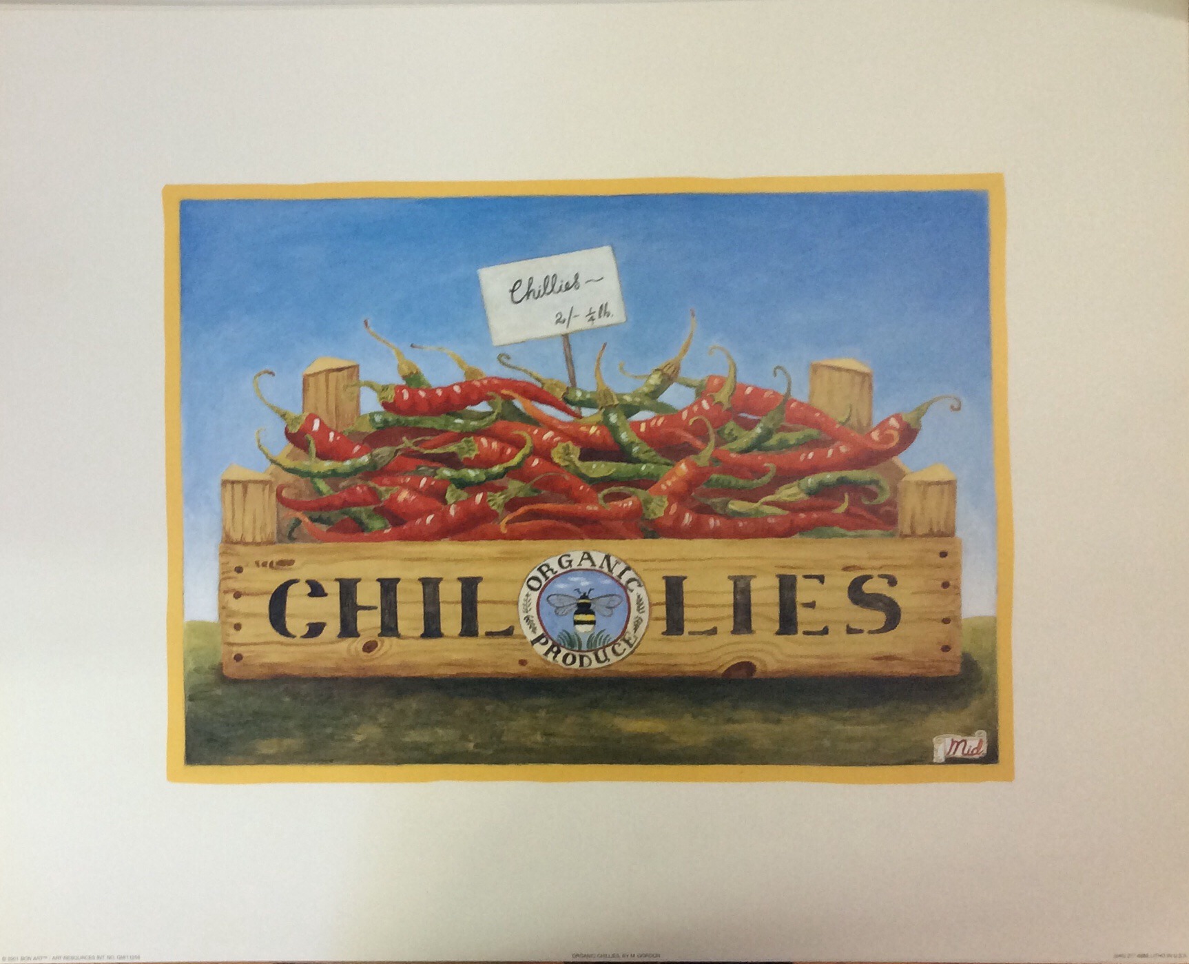 Lámina de Arte - Organic Chillies (50x40 cm)