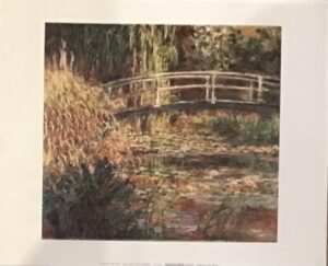 Lámina Clásica - Bacino con Ninfee de Claude Monet (30x24)