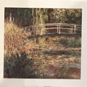 Lámina Clásica - Bacino con Ninfee de Claude Monet (30x24)