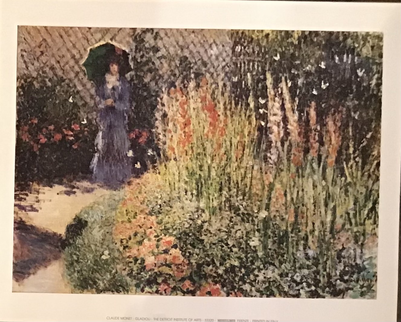 Lamina Gladioli - Claude Monet (30x24 cm)