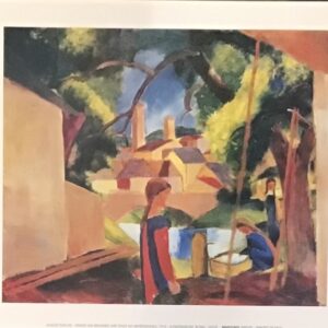 Kinder am Brunei - August Macke (30x24 cm)