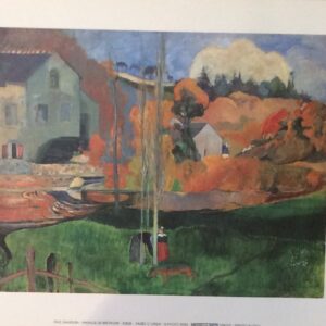 Lámina Clásica Paysage de Bretagne - Paul Gauguin (30x24 cm)