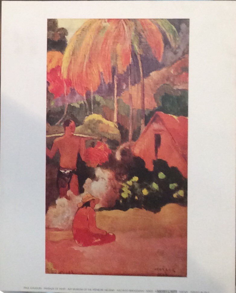 Paysage de Tahití - Paul Gauguin (24x30)