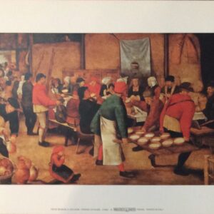 Pranzo Di Nozze - Arte Clásico de Pieter Bruegel (30x24)