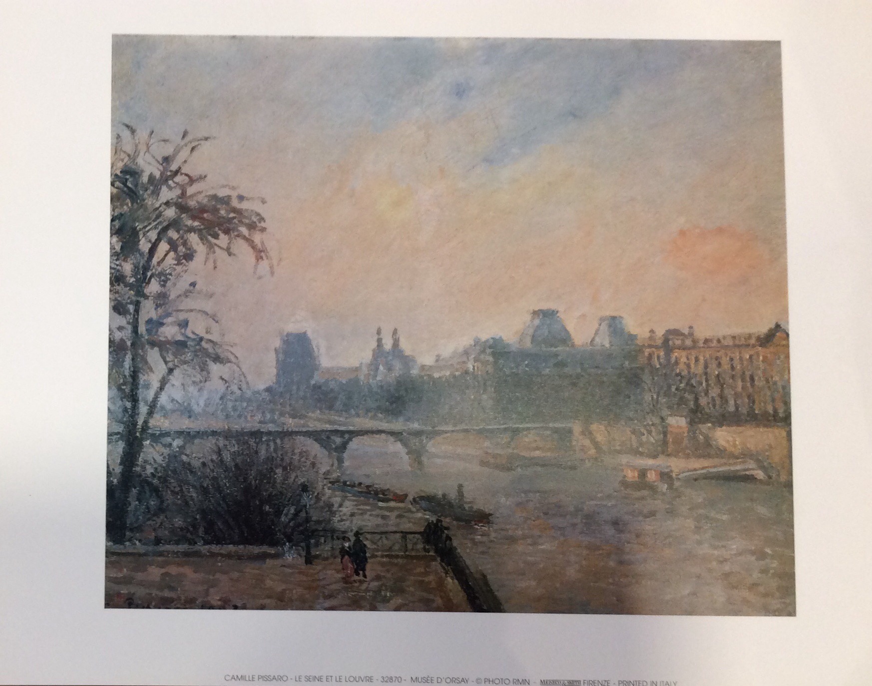 Le Seine Et Le Louvre - Camile Pissaro (30x24 cm)